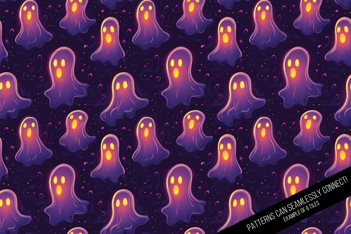Halloween Glow Digital Paper, a Pattern Graphic by Chromolume Studio (Photo 13 of 16)