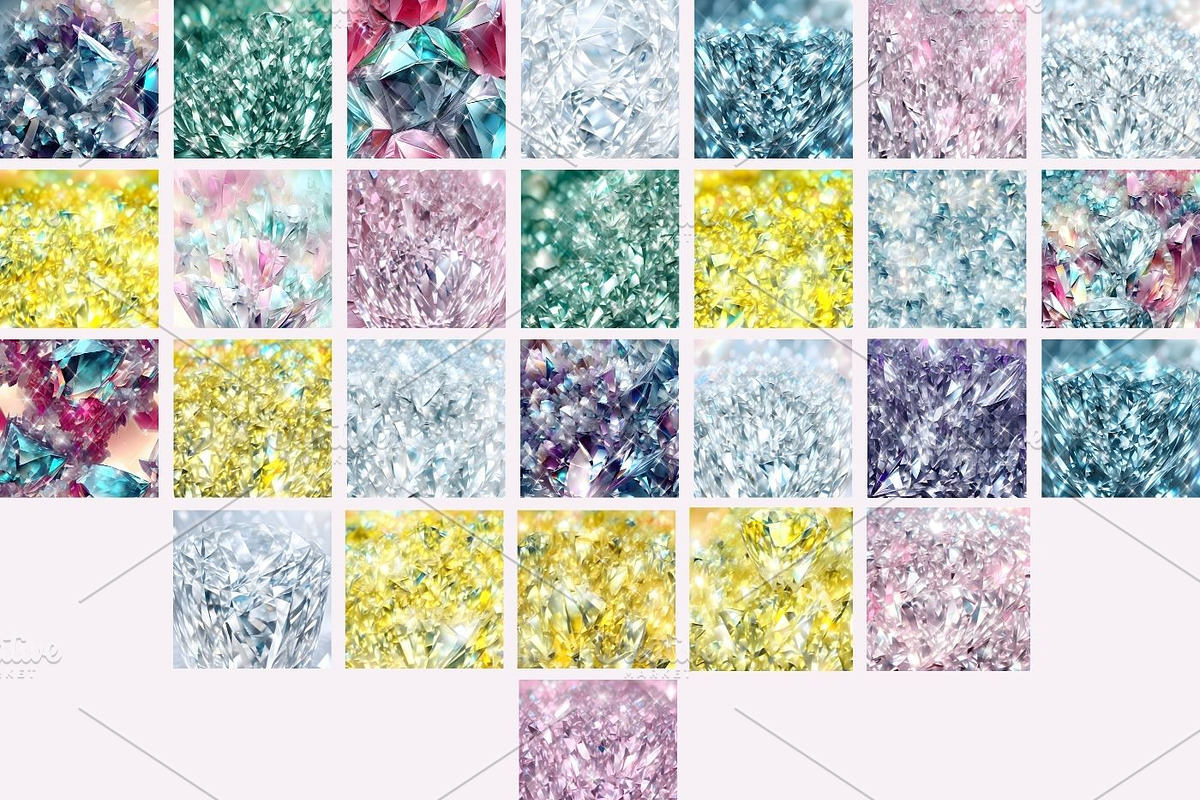 Sparkly Crystal Diamond Texture
