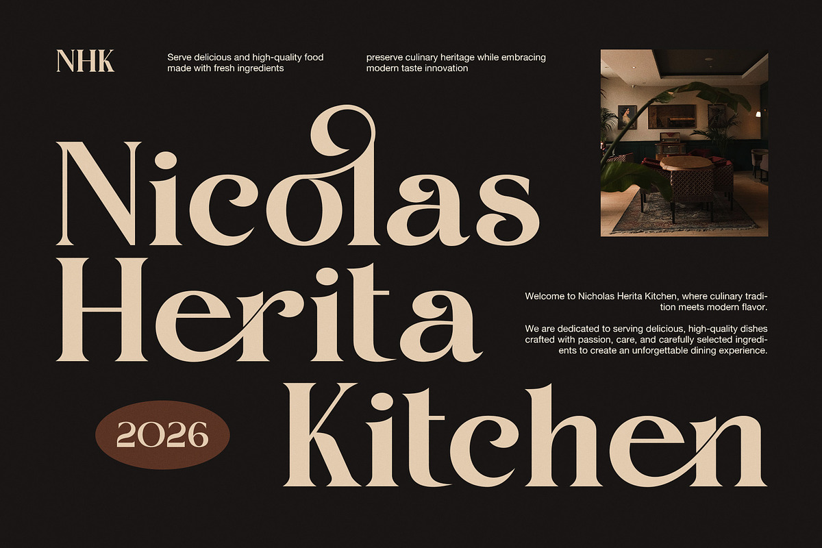 Maglin Elegant Serif Font, a Serif Font by Graphicxell (Photo 4 of 8)