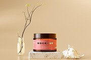 250+ Cosmetic Branding Mockup Bundle, a Cups & Container Mockup by pmvch (Thumbnail 137 of 273)
