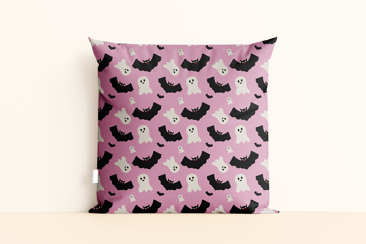 Ghost Bat Halloween Seamless Pattern, a Pattern Graphic by tchastudio (Photo 5 of 7)