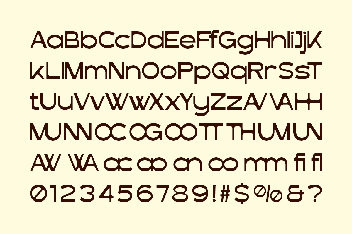Avoge - Food Display Font, a Sans Serif Font by Pandeka Studio (Photo 9 of 9)