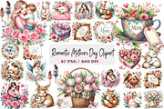 Romantic Mothers Day Clipart, an Illustration by DreamArtGraphic (Thumbnail 1 of 4)