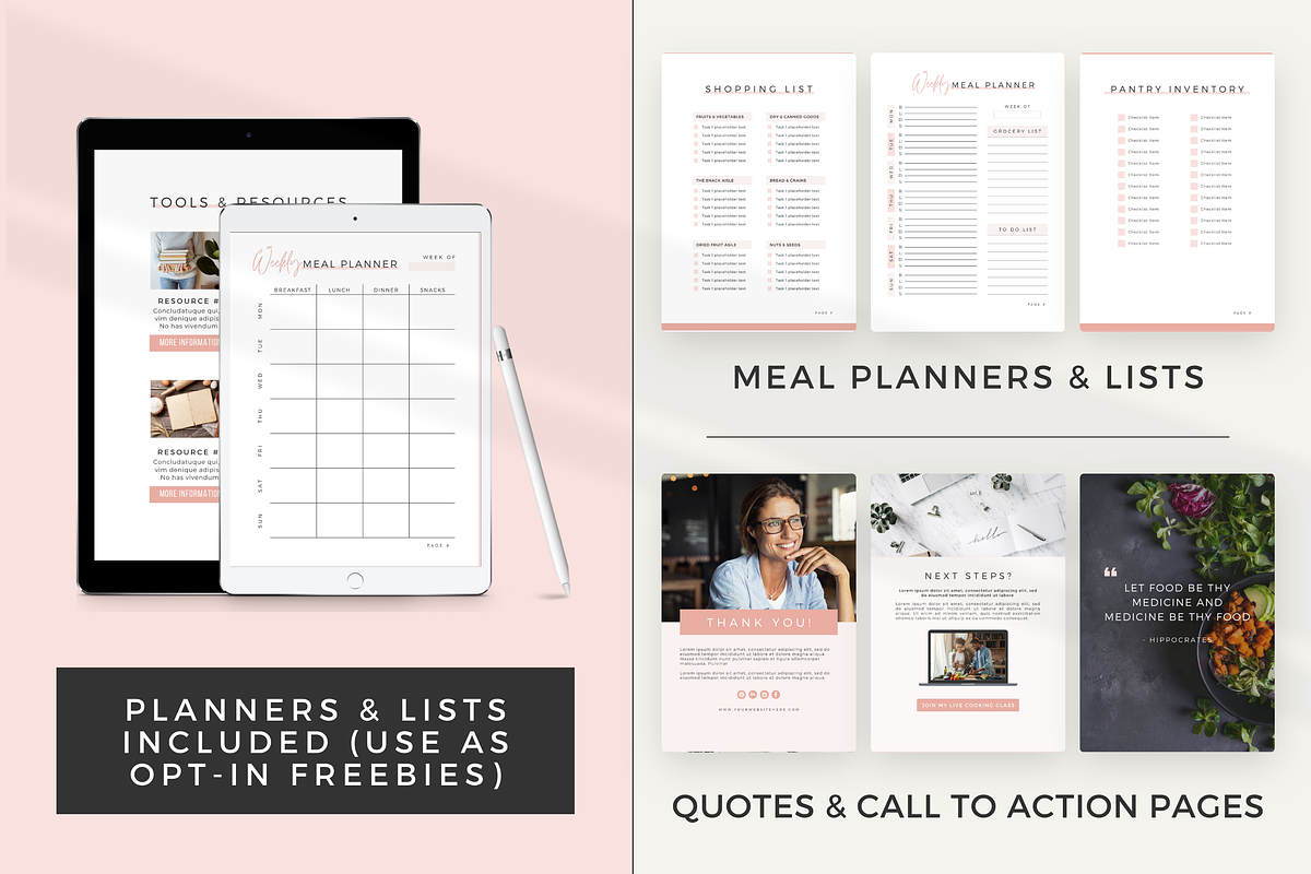 Recipe Book Template for Canva, a Brochure Template by Designs by Darowan (Photo 7 of 11)