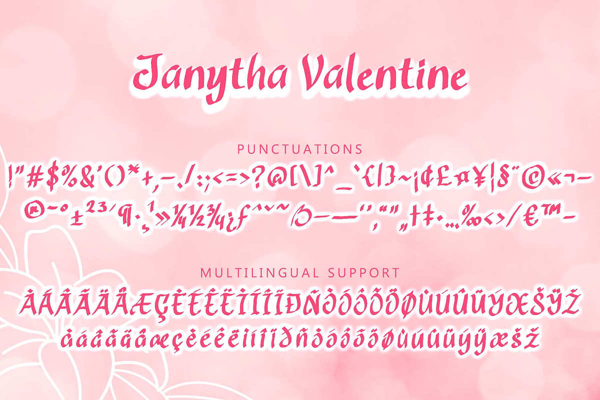 Janytha Valentine, a Handwritten Font by Yoga Letter (Photo 6 of 6)