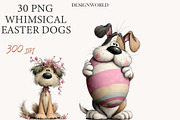 Whimsical Easter Dogs clipart, an Illustration by Designworld (Thumbnail 1 of 10)