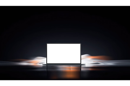Empty Computer Monitor Background, a Background Photo by BazziBa♥