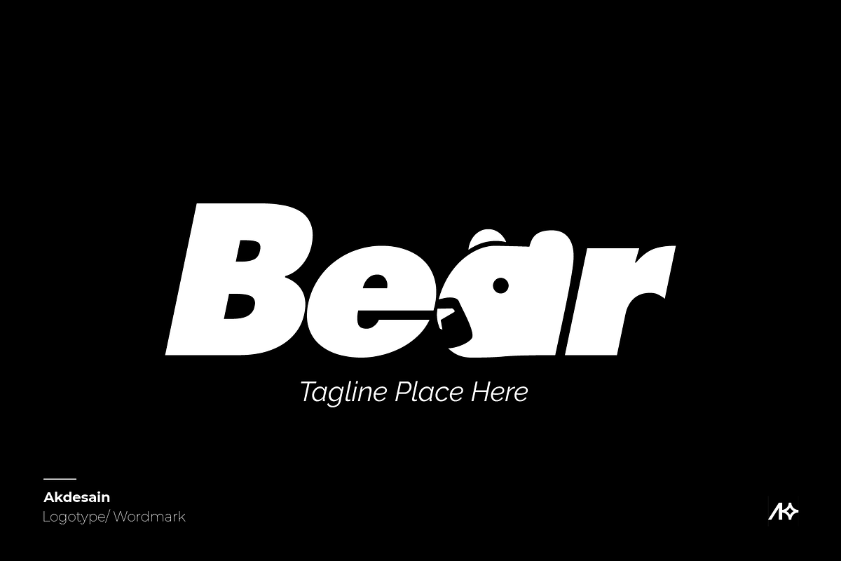 Bear Wordmark Logo, a Branding & Logo Template by Akdesain