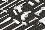 BASEMESH WEAPON COLLECTION, an Object 3D Model by MohamedHussien1 (Thumbnail 6 of 8)