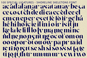 Shoreline Skeletons - ligatures Font, a Serif Font by 177Studio (Thumbnail 8 of 8)