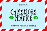 Christmas Midnite Font - Fun Font, a Sans Serif Font by ariodsgn (Thumbnail 1 of 9)
