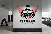 Modern Fitness & Gym Logo Template, a Branding & Logo Template by YUDesignStore (Thumbnail 2 of 8)