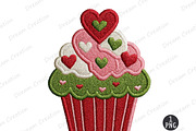 Faux Yarn Crochet Valentines Cupcake, an Illustration by Dream Creation (Thumbnail 1 of 5)