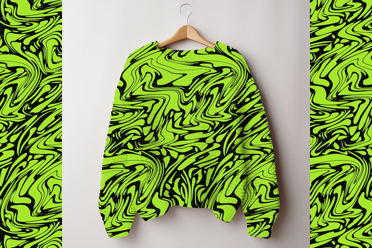 Green Liquid Shapes, a Texture Graphic by MalyskaStudio (Photo 7 of 15)
