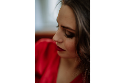 Portrait of young woman with evening, a Beauty & Fashion Photo by HalfPoint