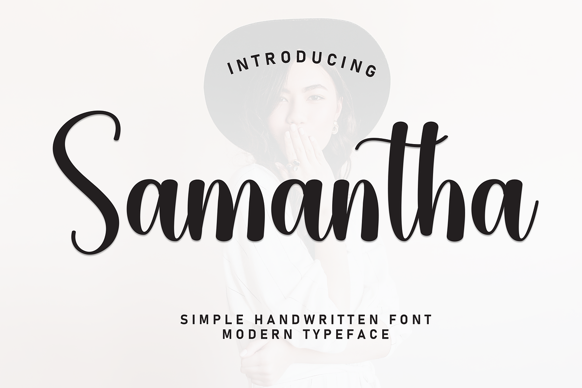 Samantha | Script Font, a Handwritten Font by Scratchones (Photo 1 of 8)