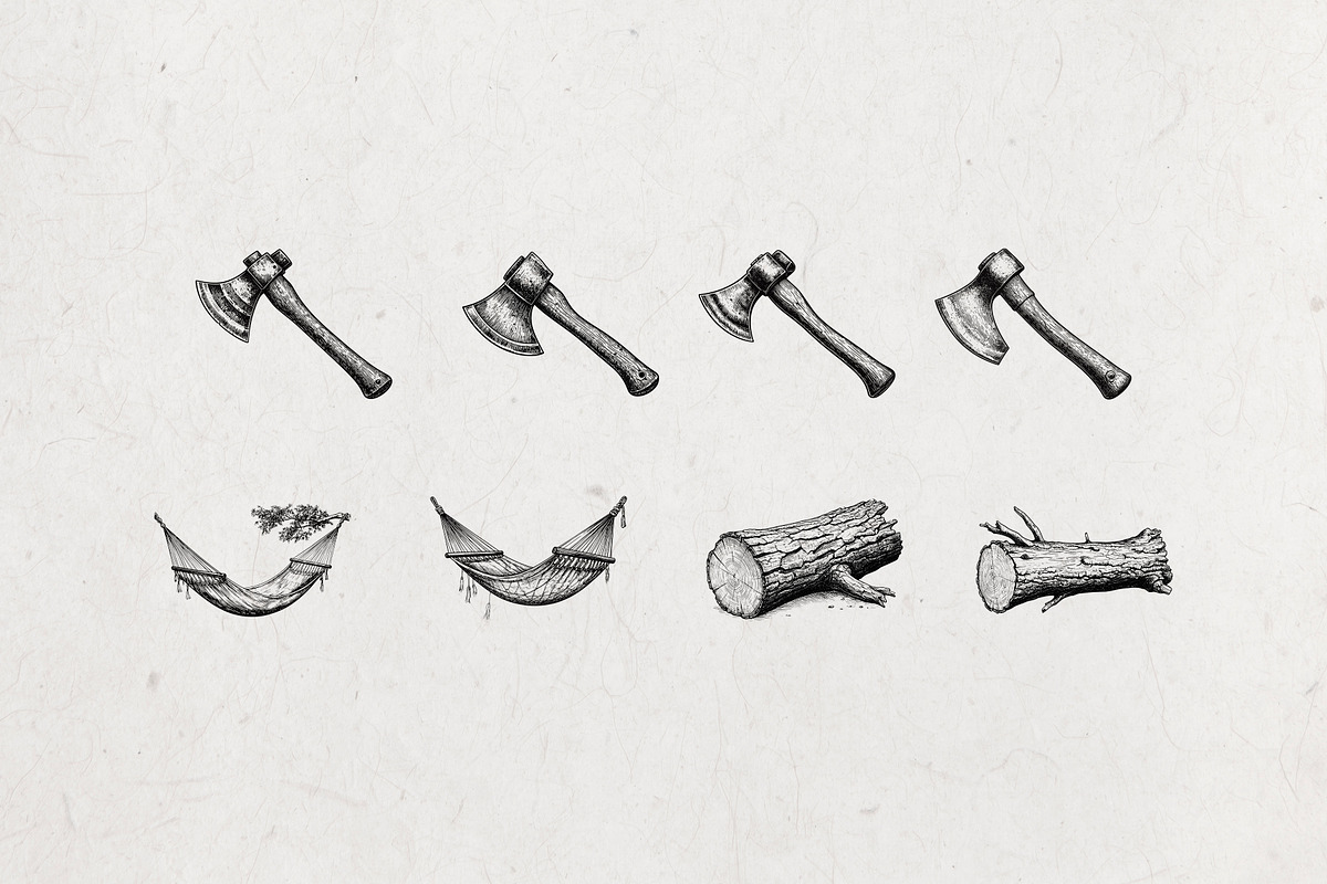 Camp and Hiking Vector Pack, an Object Illustration by Alternate Studio (Photo 9 of 9)