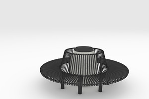 3D Model Bench Park 57