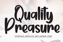Quality Preasure | Script Font