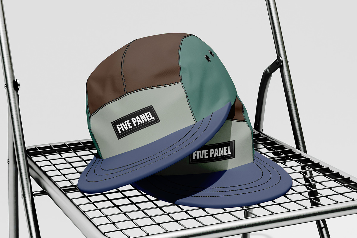 Five Panel Cap Mockup, a Hat Mockup by Budogol Studio (Photo 4 of 4)