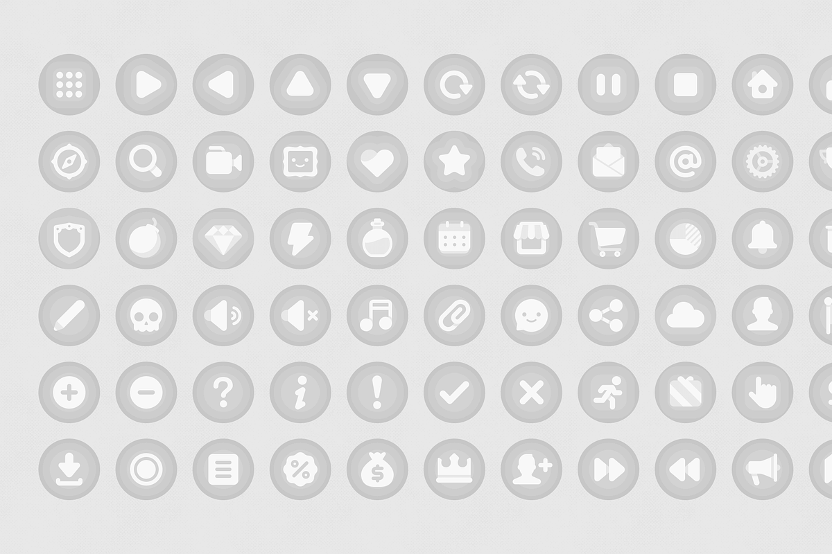 GUI - Simple Round, an UI Kit Template by LAYERLAB (Photo 23 of 26)
