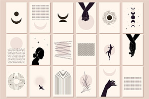 Minimalist Boho Graphic Poster Set