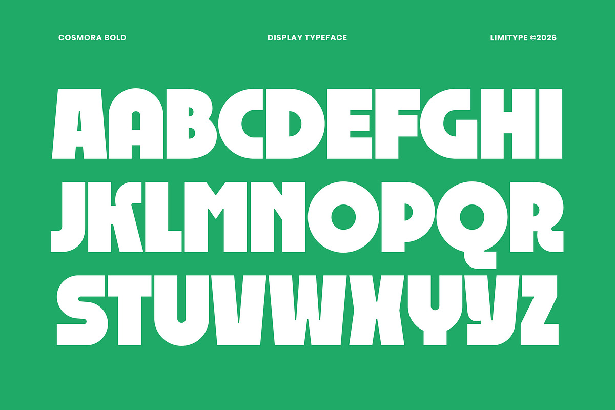 Cosmora - Modern Bold Font, a Sans Serif Font by limitype (Photo 9 of 12)