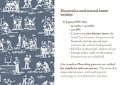 Football Toile de Jouy, a Background Graphic by Hughes Studio (Thumbnail 5 of 8)