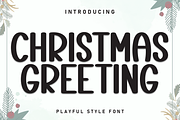 Christmas Greeting | Script Font, a Script Font by Scratchones (Thumbnail 1 of 8)