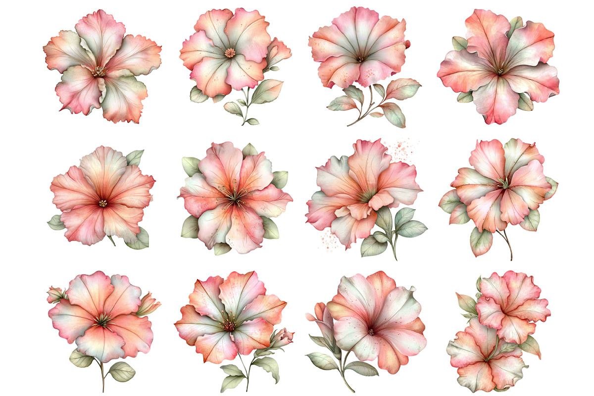 Spring Petunia Flower Clipart, an Illustration by Design Market (Photo 2 of 4)