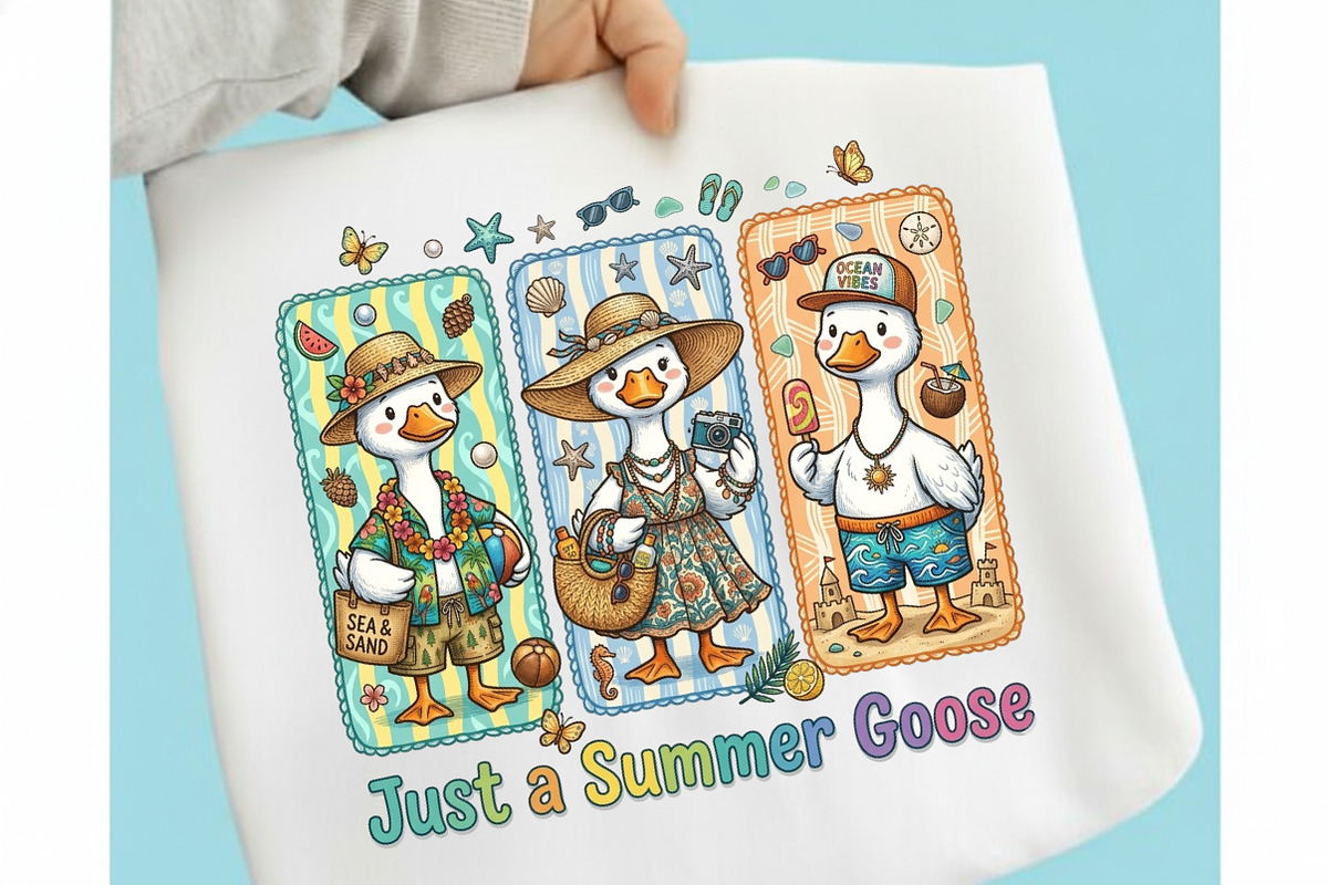 Just a Summer Goose Png, Summer Png-, an Illustration by designcity5 (Photo 3 of 4)