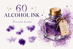 Procreate Alcohol Ink Brushes