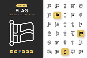 Flag Icons, an Icon by Spacepixel Creative