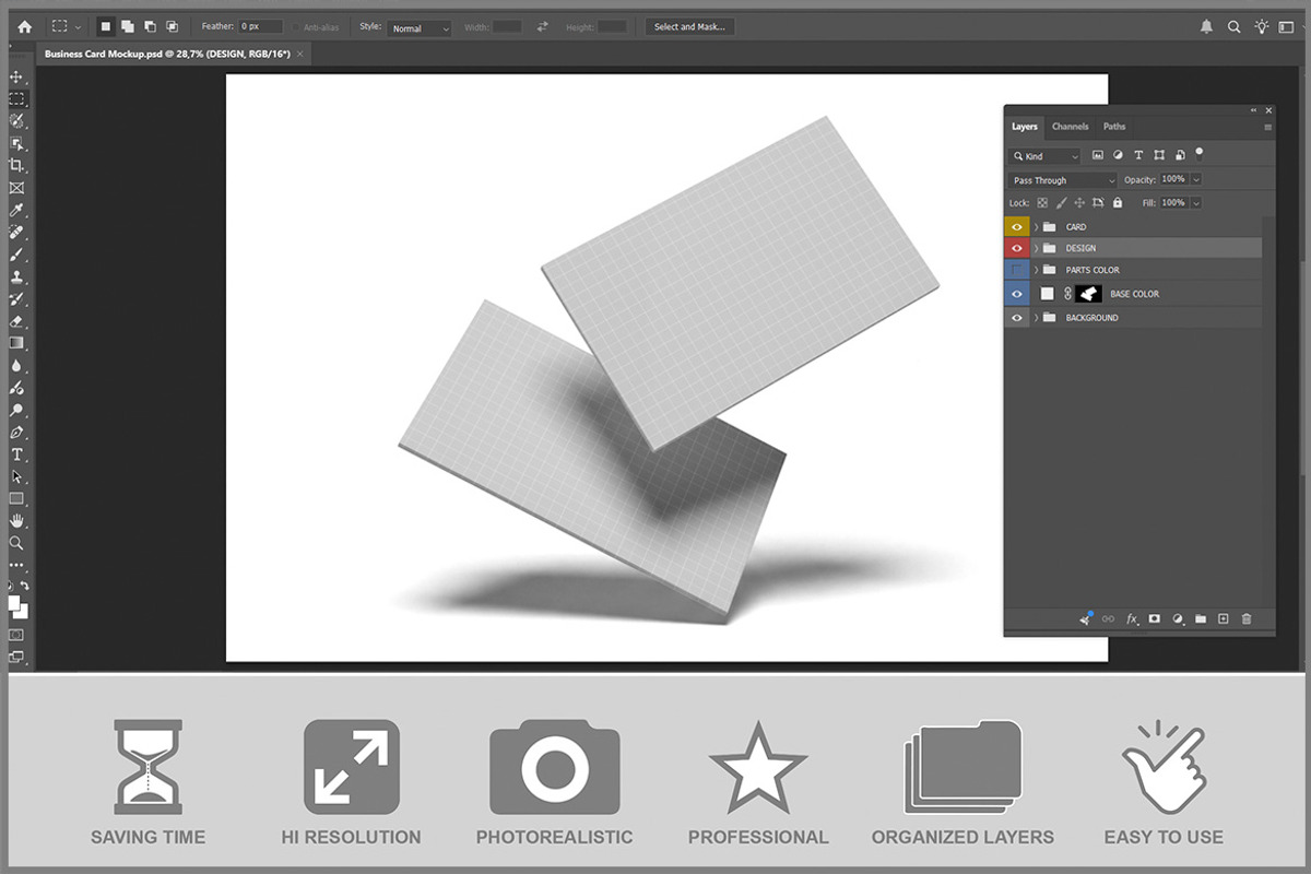 Business Card PSD, an Advertising Mockup by Bruno's Shop (Photo 2 of 3)