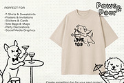 Party Dog PNG & SVG Illustration Set, an Animal Illustration by DreamoraArt (Thumbnail 2 of 8)