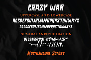 Crazy War, a Font by JprintStudio (Thumbnail 5 of 5)
