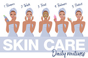 Skin Care Rituals. Day&Night., a Healthcare Illustration by VioSilent (Thumbnail 4 of 9)