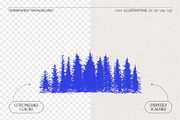 Mountain Slope With Fir Forest, a Seasonal Illustration by TheMountBirdStudio (Thumbnail 2 of 5)