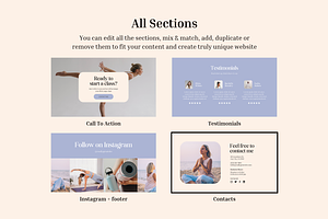 Yoga Coach Rachelle Website Template