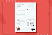 Cute Daily Planner Template, a Templates & Theme by studiogstock (Thumbnail 3 of 3)