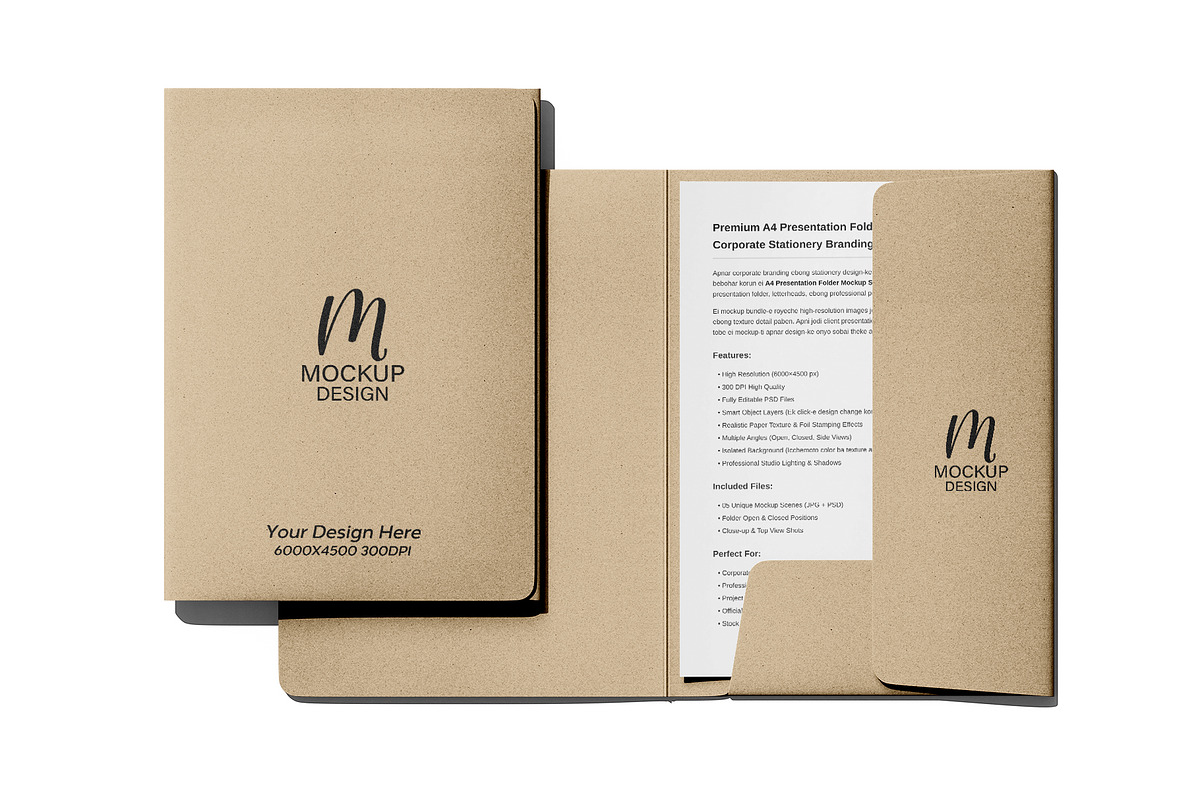 A4 Presentation Folder & Mockup, an Advertising Mockup by pixelmock (Photo 17 of 17)