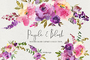 Watercolor Floral Bundle 90 in1, an Animal Illustration by whiteheartdesign (Thumbnail 12 of 50)