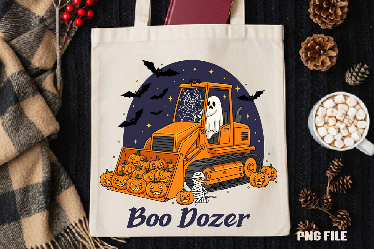 Boo Dozer Ghost Png, Boys Fall Hallo, an Illustration by DreamCafeArt (Photo 4 of 5)
