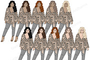 Blogger Girls Clipart, a Person Illustration by GlamArtZhanna (Thumbnail 4 of 5)
