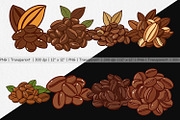 Cocoa Beans Clipart, an Object Graphic by Artnoy (Thumbnail 2 of 5)