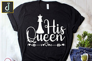 His queen svg cut files design, a Graphic by Designmountain (Thumbnail 2 of 4)