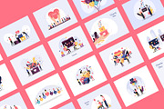 Charity illustration vector bundle, a Person Illustration by foxndeer (Thumbnail 2 of 4)