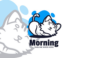 Illustration Cat Mascot Logo Design., a Branding & Logo Template by VectorCraft