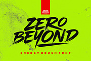 Zero Beyond - Brush Font, a Handwritten Font by ErgibiStudio (Thumbnail 1 of 10)