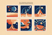 Space Chronicles Branding Collection, a Pattern Graphic by Polar Vectors (Thumbnail 3 of 22)